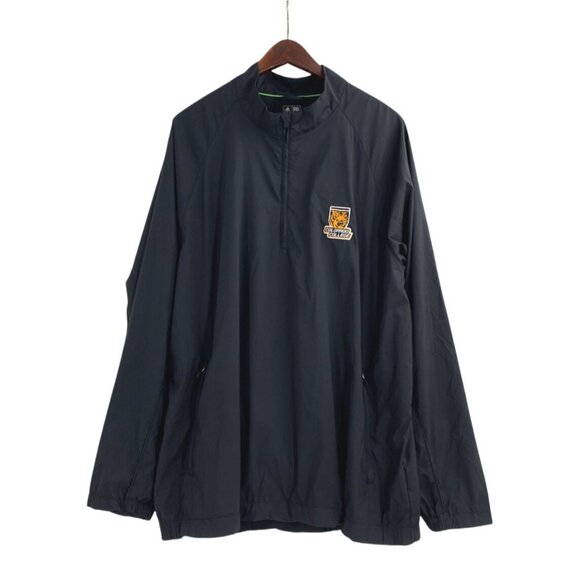 Adidas Climaproof Mens XXL Pullover Windbreaker Jacket Colorado College Tiger - Picture 1 of 10